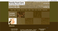 Desktop Screenshot of cornellfamilyfootcare.com